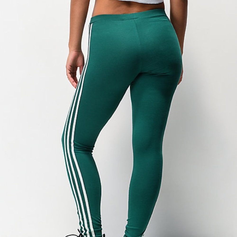 Adidas Originals Green Leggings NWT - Picture 5 of 5